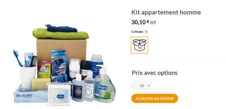 Kit d'hygiène pour homme